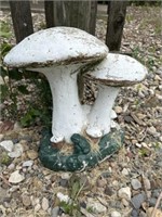 Concrete mushroom yard decor
