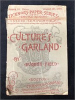 August 20, 1887 - 1st Edition - "Culture's Garland