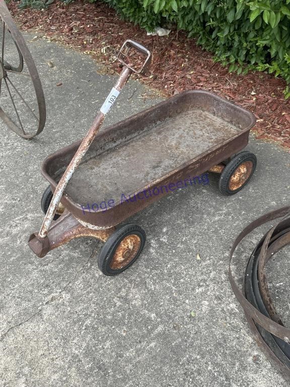 RADIO FLYER PULL-TYPE WAGON, IN GARAGE