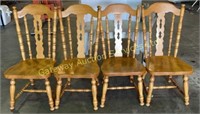 4 Wooden Kitchen Chairs