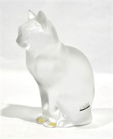 Lalique Crystal Figure of Cat