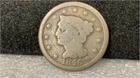 1846 Large Cent, Tall Date