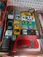 Box Lot of Mostly Collector Police Cars and More