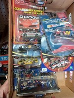 Box Lot of Collector Nascar Cars- New