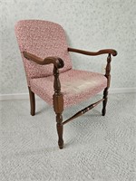 wide seat upholstered arm chair