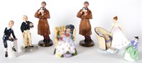 Group of Royal Doulton Porcelain Figures