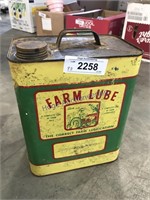 FARM LUBE 2-GALLON CAN
