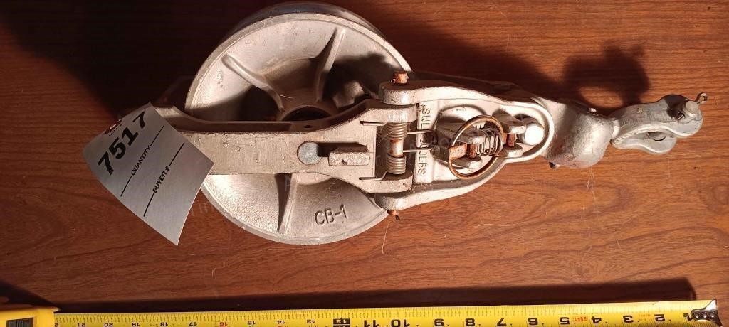 18” Pulley Hardware ¾” shackle Tools