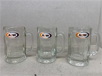 A&W root beer mugs