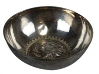 Silver Embossed Bowl
