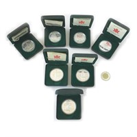 Lot de 7 pièces de monnaie des années 1970's