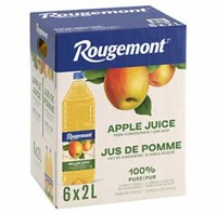 6-Pk 2 L Rougemont Mellow Apple Juice