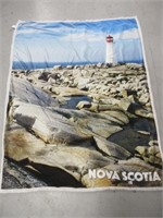 NEW PEGGY'S COVE THROW 60X45 INCHES