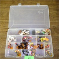 ASST. JIGS IN PLANO TACKLE BOX