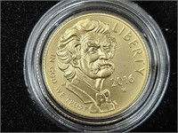 2016 Mark Twain Gold $5 Coin Uncirculated