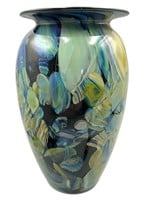 1999 Robert Eickholt Studio Blown Glass Vase