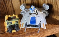(2) Pieces of Star Wars - Coruscant Speeder and