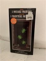(4x bid) 3 Pk Spider Focusable Projectors