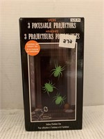 (2x bid) 3 Pk Spider Focusable Projectors