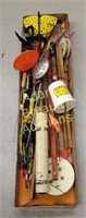 Assorted ice fishing gear and accessories -