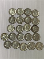 Roosevelt Silver Dimes Lot of 22