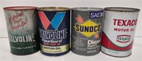 (AF) *price per can- Lot of 4 vintage oil cans