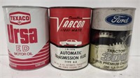 (AF) *price per can-Lot of 3 vintage oil and