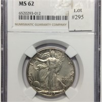 1935-D 50C  NGC MS62