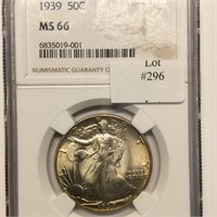 1939 50C NGC MS66