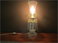 Glass Lamp 17" T (Works)