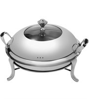 Round Chafing Dish, Stainless Steel