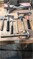 9 Various utilitarian hammers with different uses
