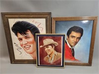*Vtg. Elvis Presley Framed Promo Photos & Print