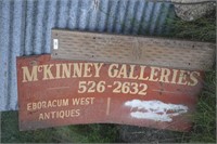 McKinney Galleries Metal Sign & FORD Running Board