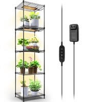 Barrina Plant Shelf with Grow Light, 5-Tier Plant