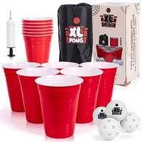 Giant Pong Set with Durable Buckets, Inflatable
