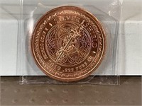 Two ounce copper round
