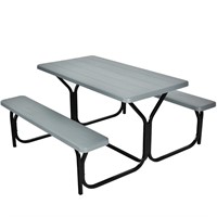 Costway Picnic Table Bench Set Outdoor Camping Bac