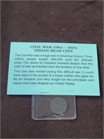 Civil War (1861-1865) Indian Head Cent coin