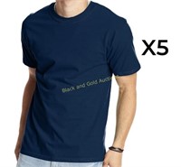 (5) New Men’s XL Blank HANES Beefy T-Shirts