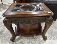 21st Century French Traditional Cherry Lamp Table