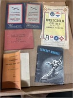 Vintage military paper lot