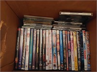 Box of misc DVD's & CD's