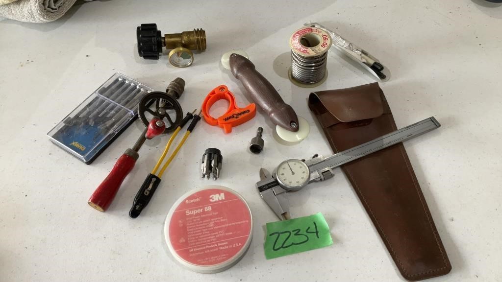 Misc  tools, gauges, and soldering wire