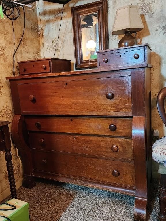 Antique Victorian Gentlemen's Dresser 44"x20"x46"