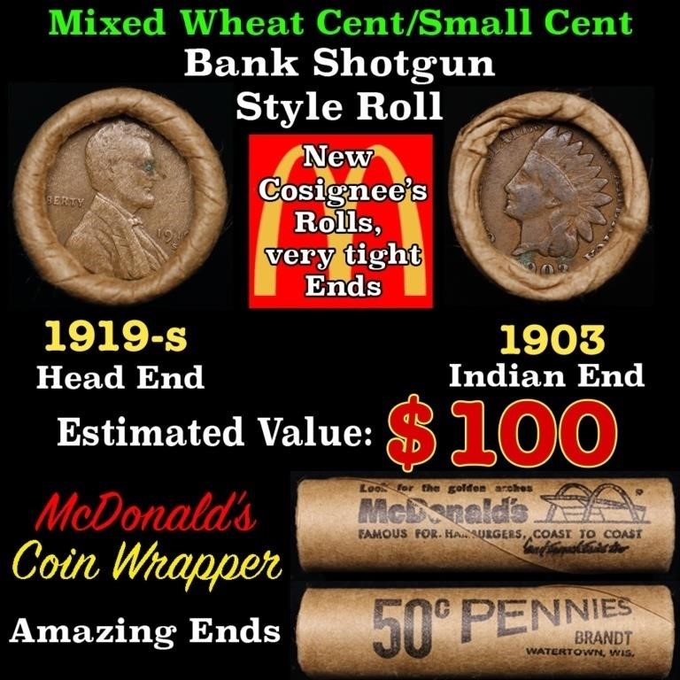 Small Cent Mixed Roll Orig Brandt McDonalds Wrappe