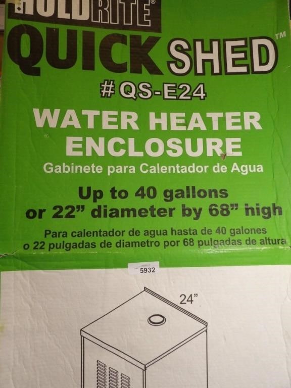 Quick Shed Water Heater Enclosure