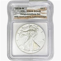 2016-W Silver Eagle ICG PR69 DCAM Ltrd Edge