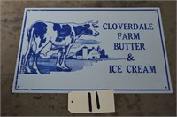 Metal Cloverdale Farm Sign