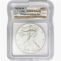 2016-W Silver Eagle ICG PR69 DCAM Ltrd Edge